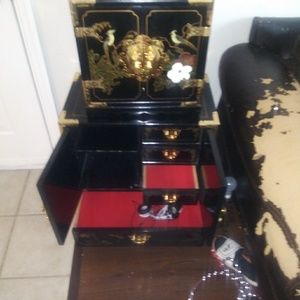 A Japanese jewelry box one large box one small box